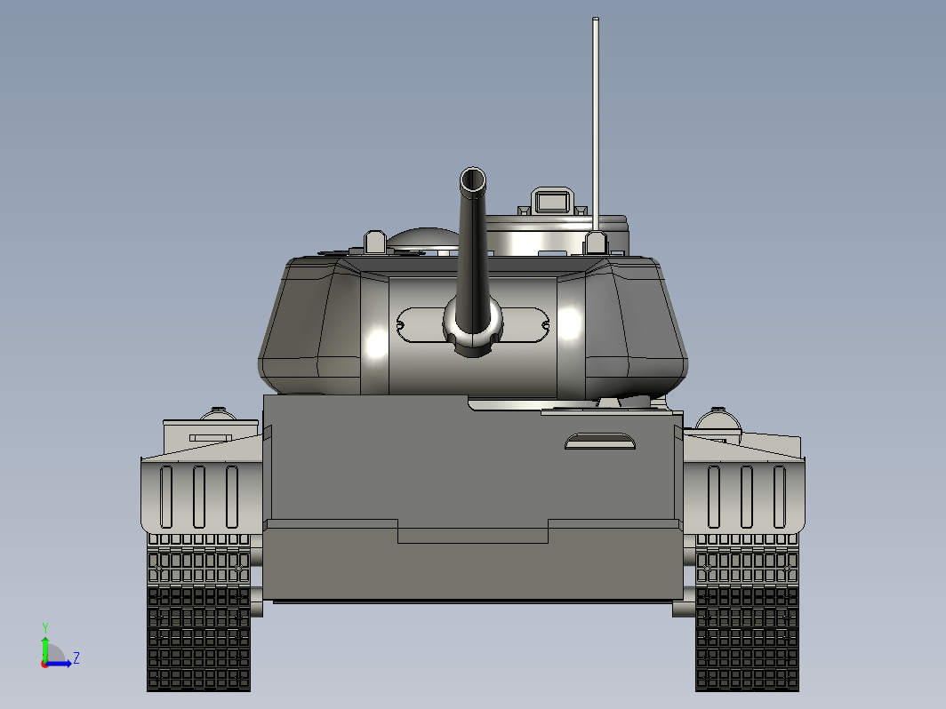 坦克简易模型 tank-military