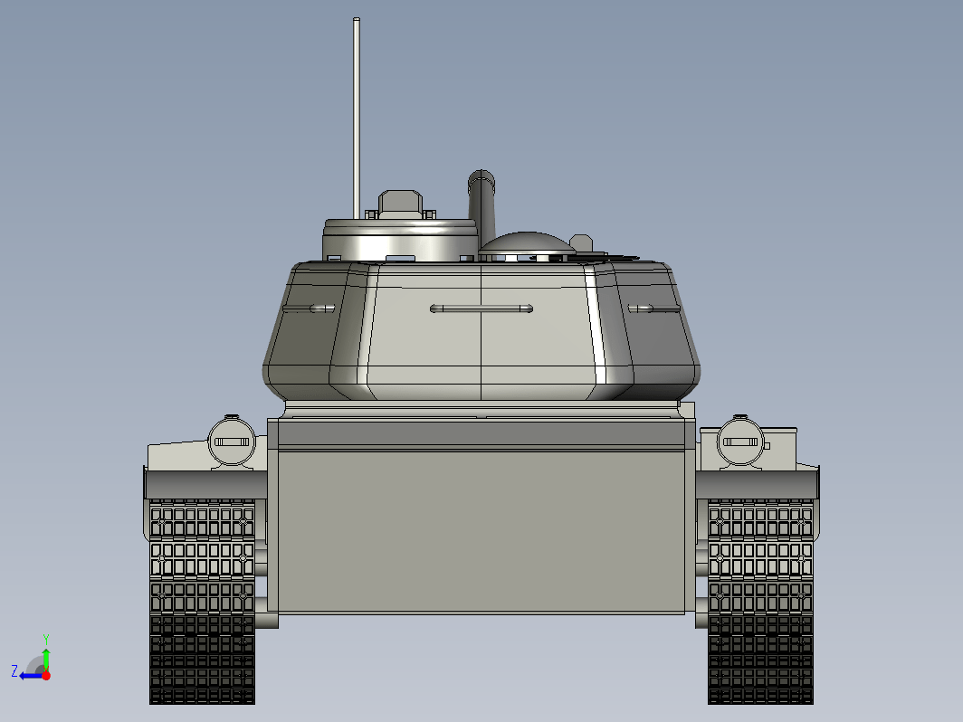 坦克简易模型 tank-military