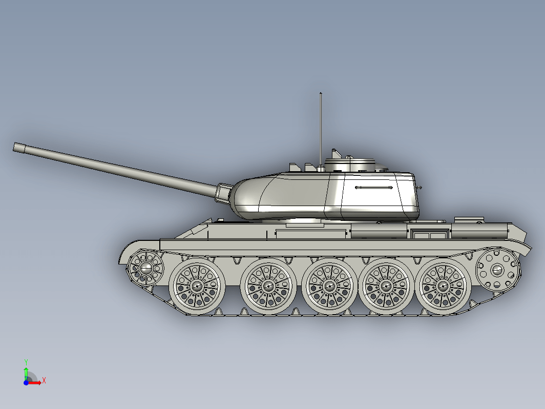 坦克简易模型 tank-military