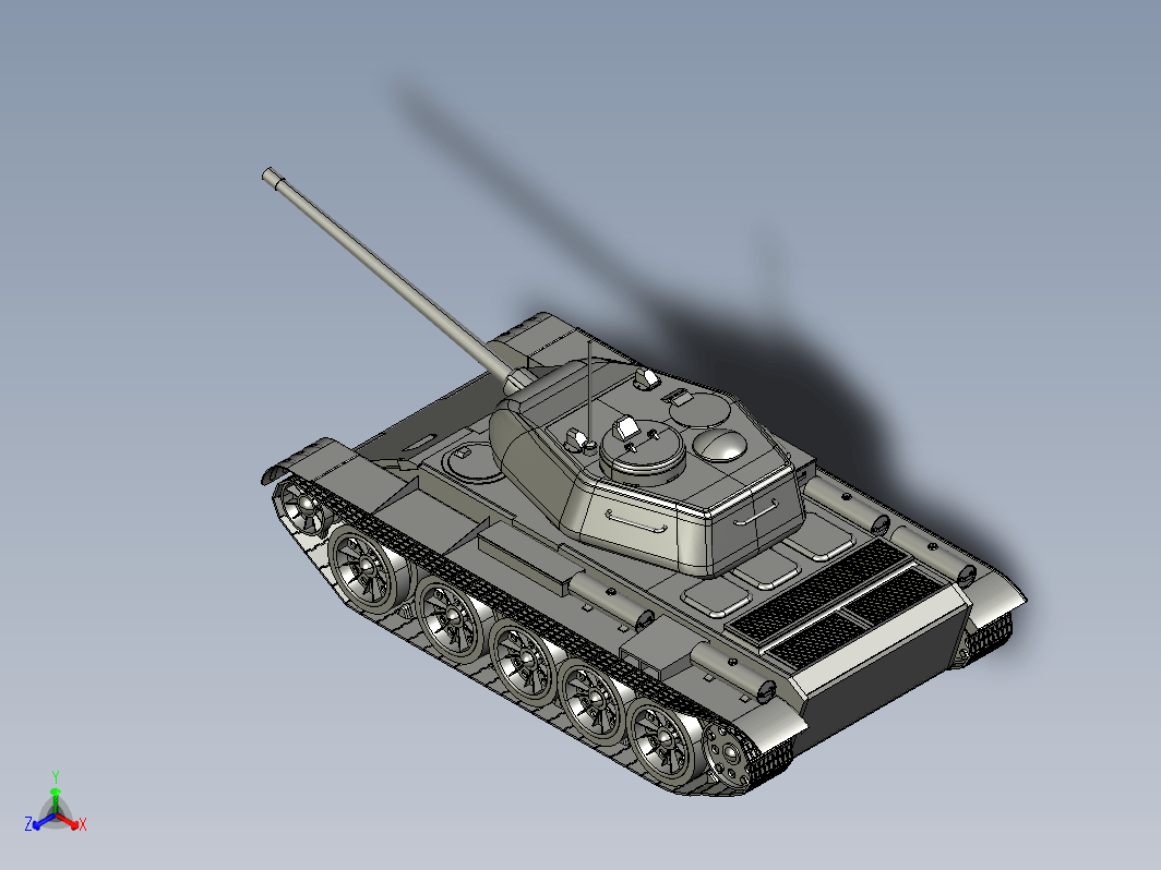 坦克简易模型 tank-military