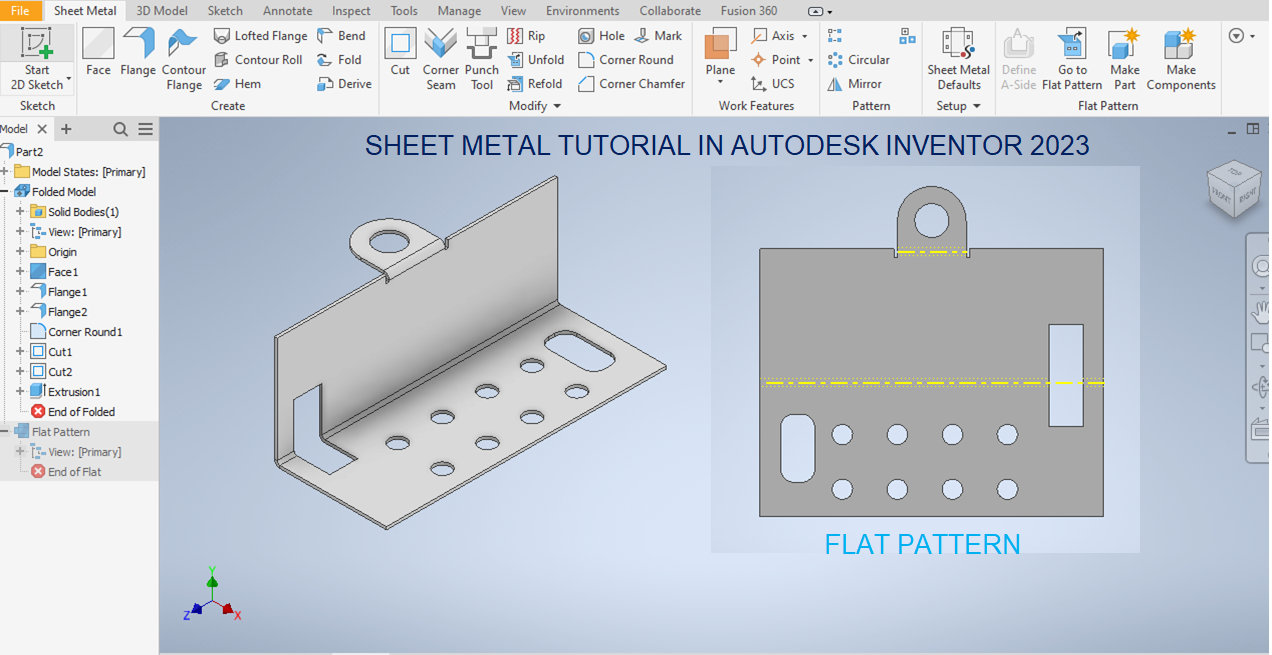 Autodesk Inventor 中的钣金设计