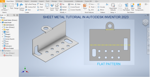 Autodesk Inventor 中的钣金设计缩略图