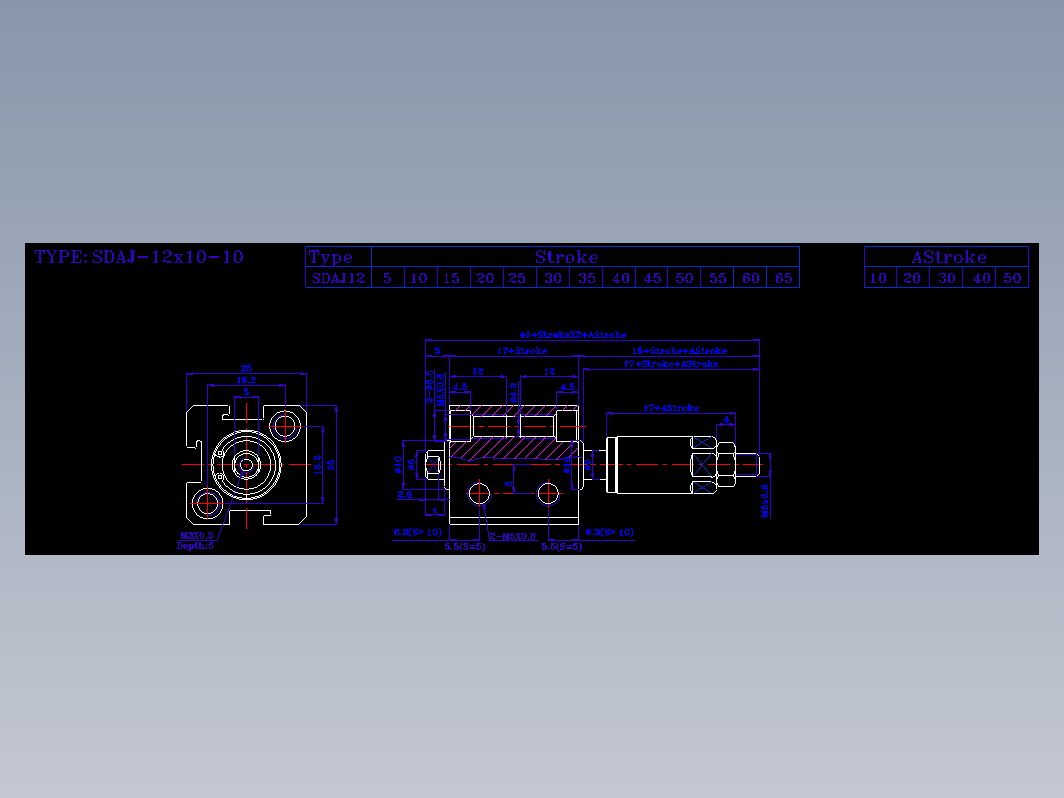 SDA气缸 83-SDAJ-12-BZN