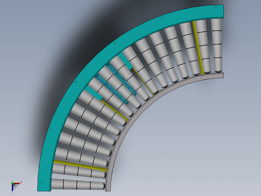 90°滚筒线3D