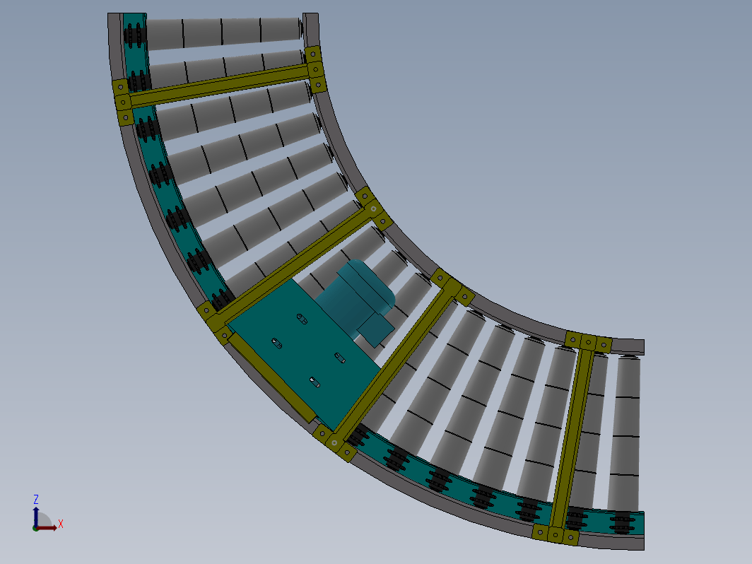 90°滚筒线3D