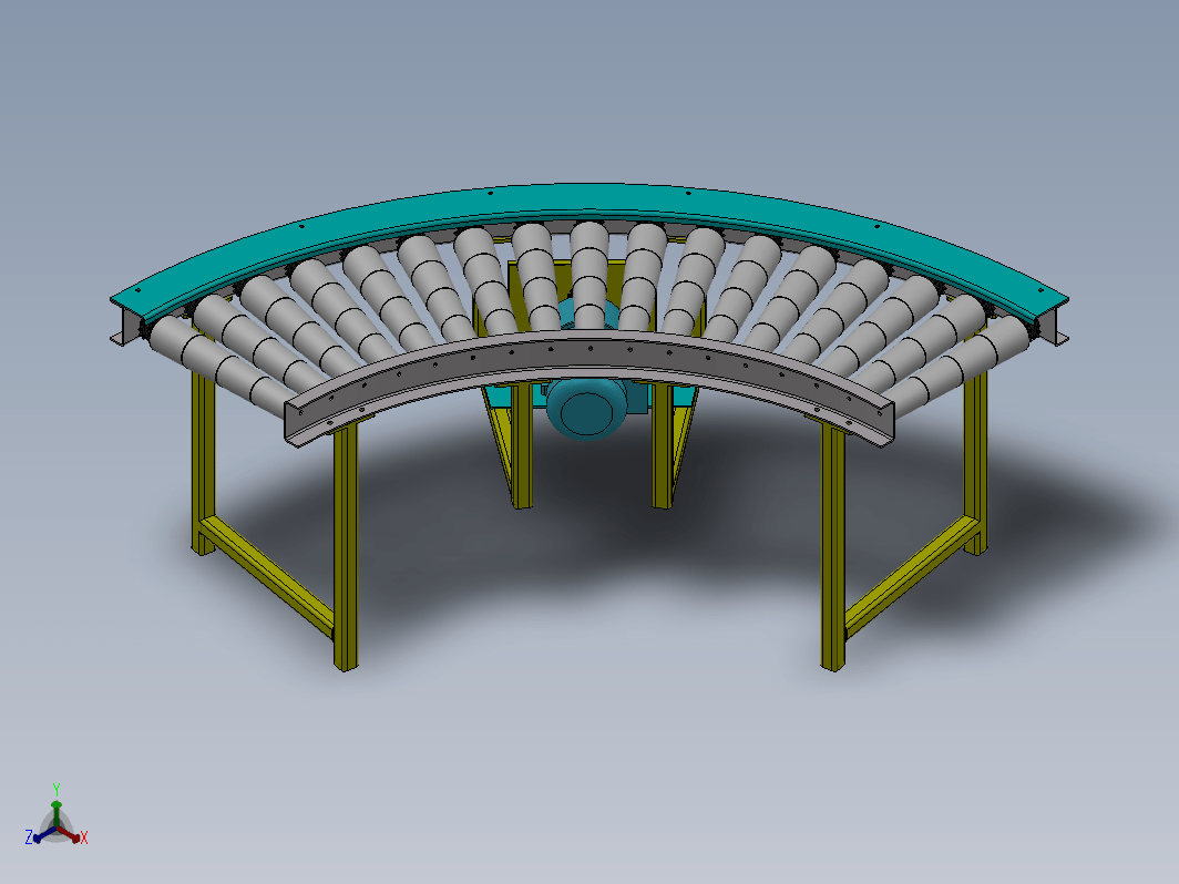 90°滚筒线3D