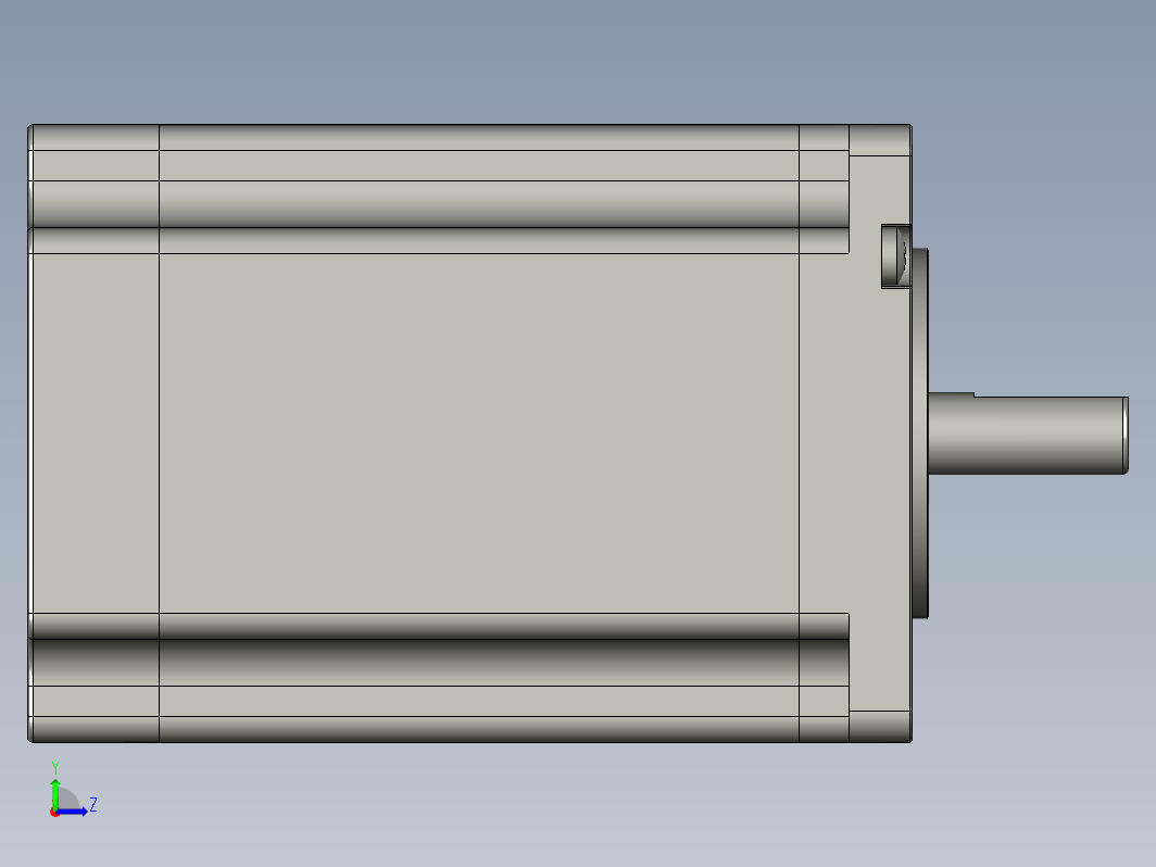 YK60HB86-05A  60mm两相步进电机（3D）