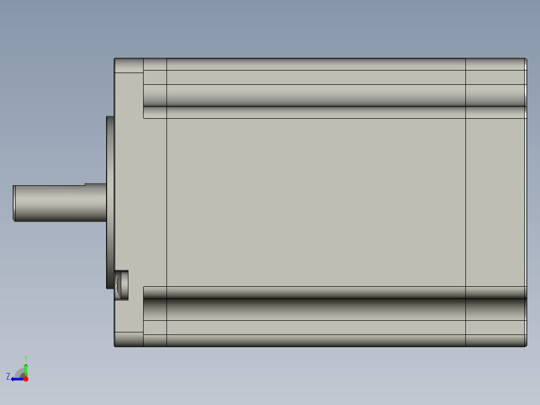 YK60HB86-05A  60mm两相步进电机（3D）