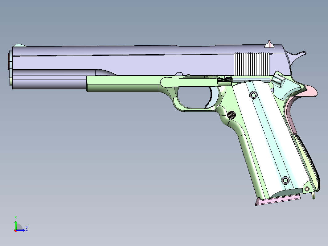 玩具手枪模型图