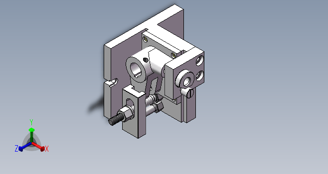 CA6140车床手柄座夹具钻φ14H7孔三维SW2021带参+CAD+说明