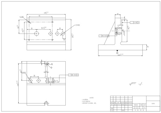 CA6140车床手柄座夹具钻φ14H7孔三维SW2021带参+CAD+说明缩略图
