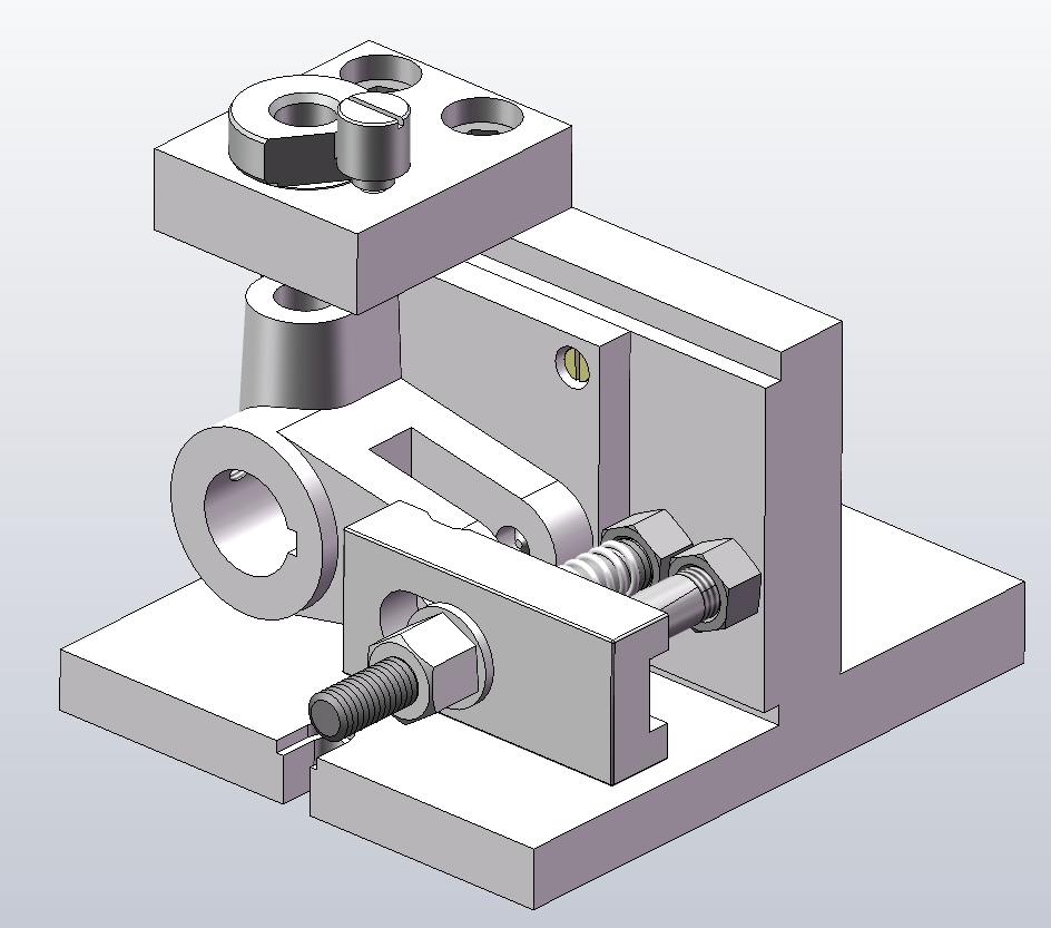 CA6140车床手柄座夹具钻φ14H7孔三维SW2021带参+CAD+说明