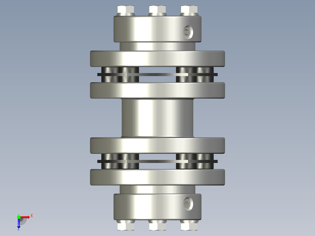 双刚性弹簧指式离合器 16mm