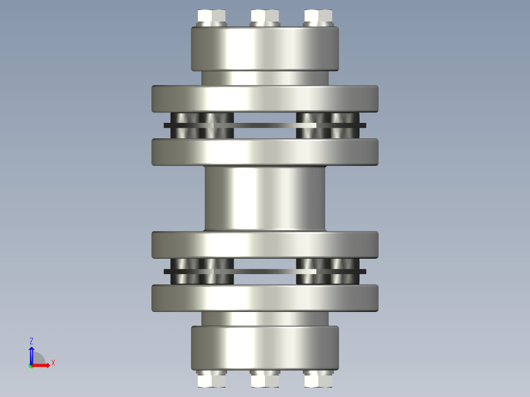 双刚性弹簧指式离合器 16mm