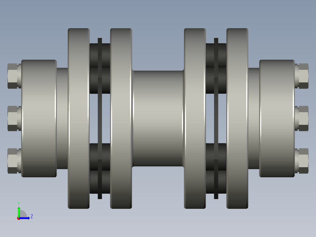 双刚性弹簧指式离合器 16mm