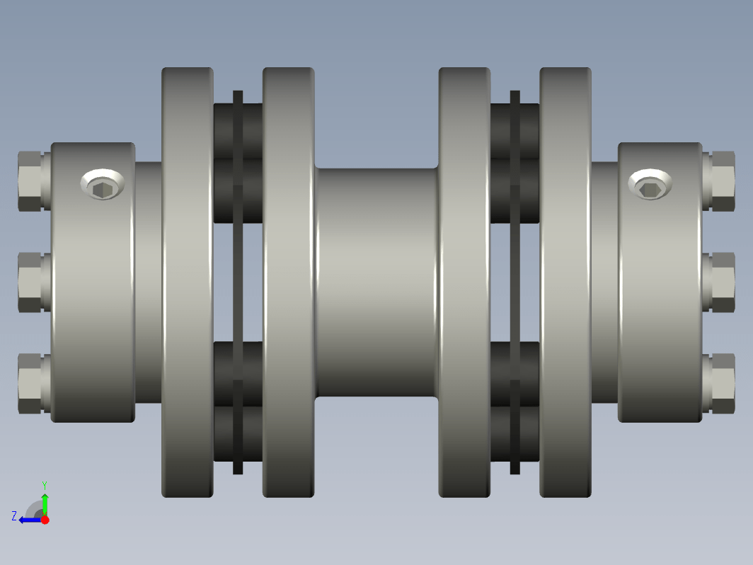 双刚性弹簧指式离合器 16mm