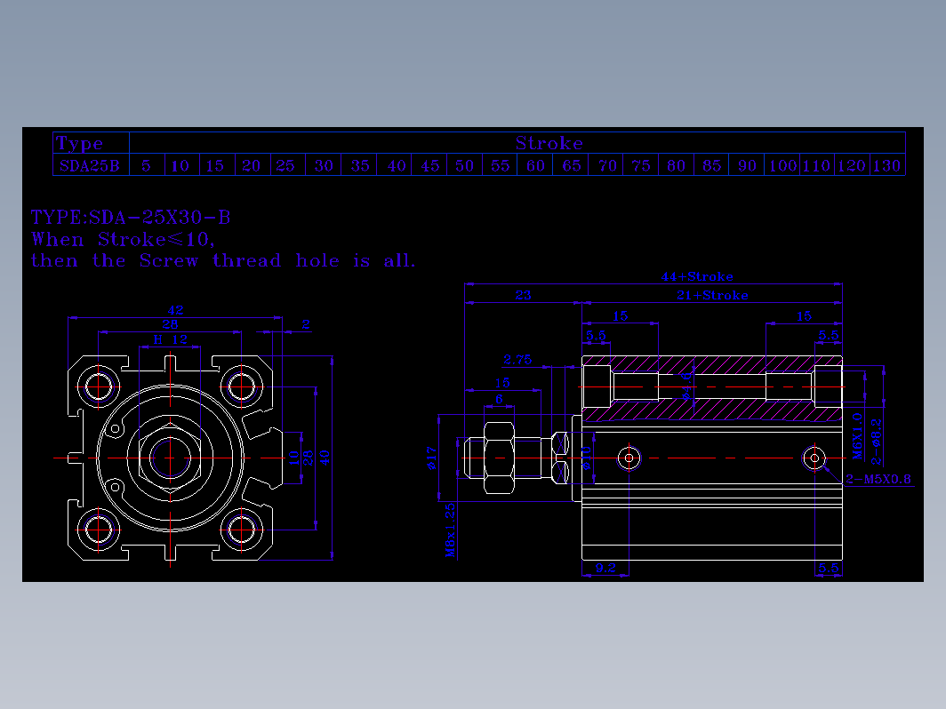 SDA气缸 83-SDA-25-BZW