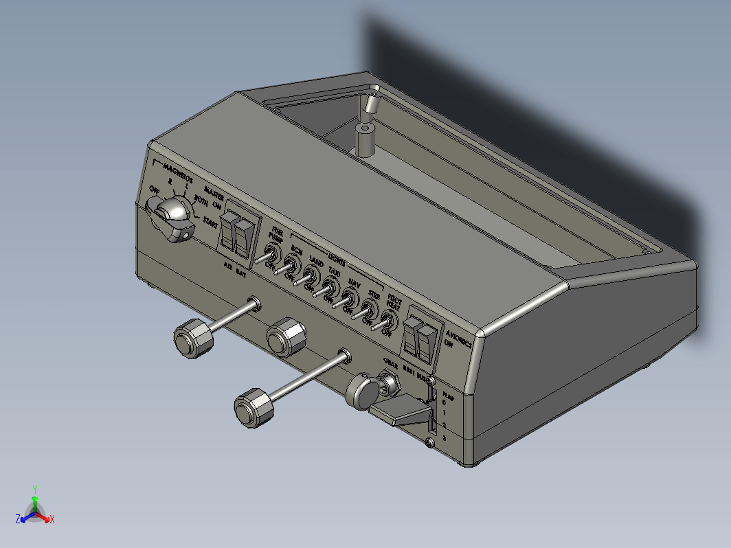 X-11飞行模拟器按钮盒