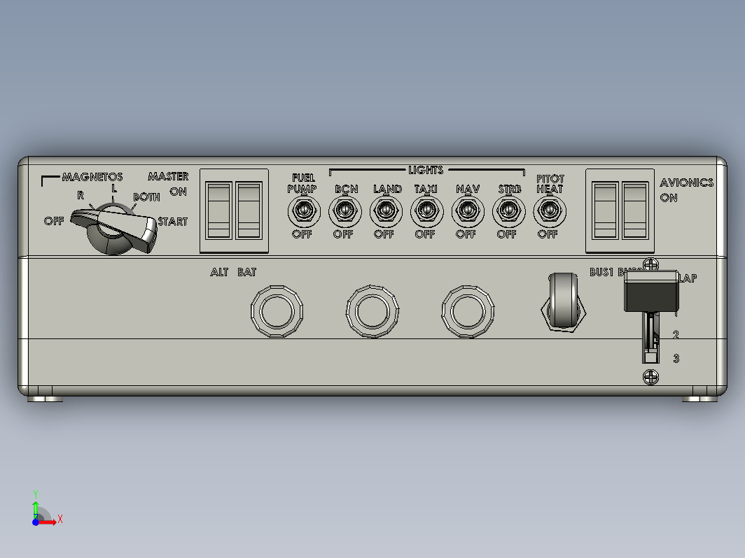 X-11飞行模拟器按钮盒