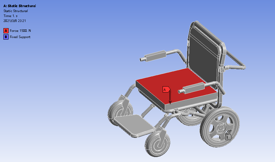 便携式折叠轮椅三维SW2020带参+CAD+说明书