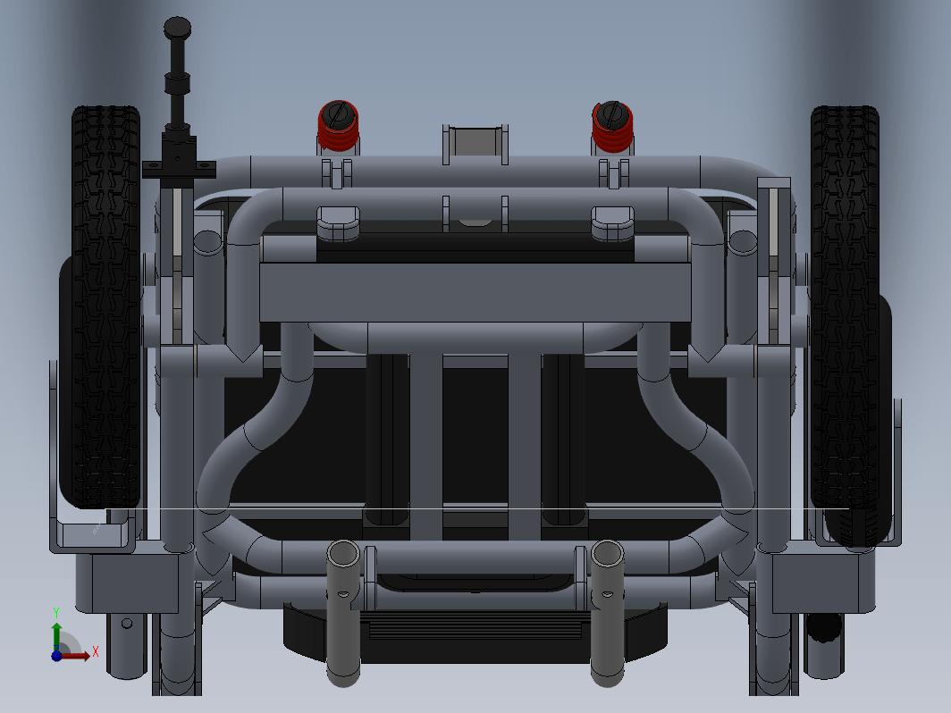 便携式折叠轮椅三维SW2020带参+CAD+说明书