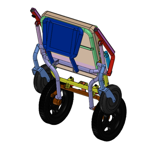 便携式折叠轮椅三维SW2020带参+CAD+说明书缩略图