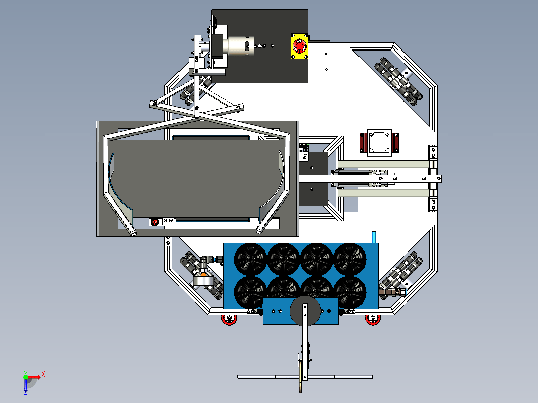 全向轮机器人车 Holonomic drive robot