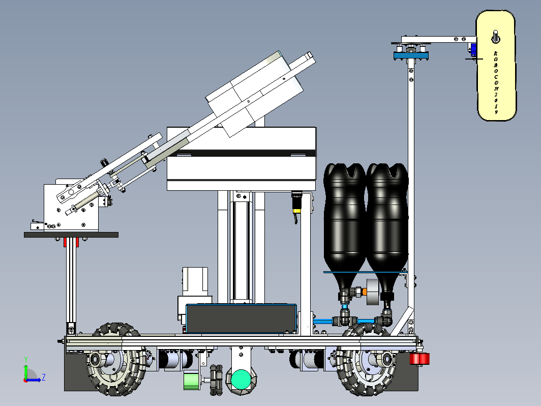 全向轮机器人车 Holonomic drive robot