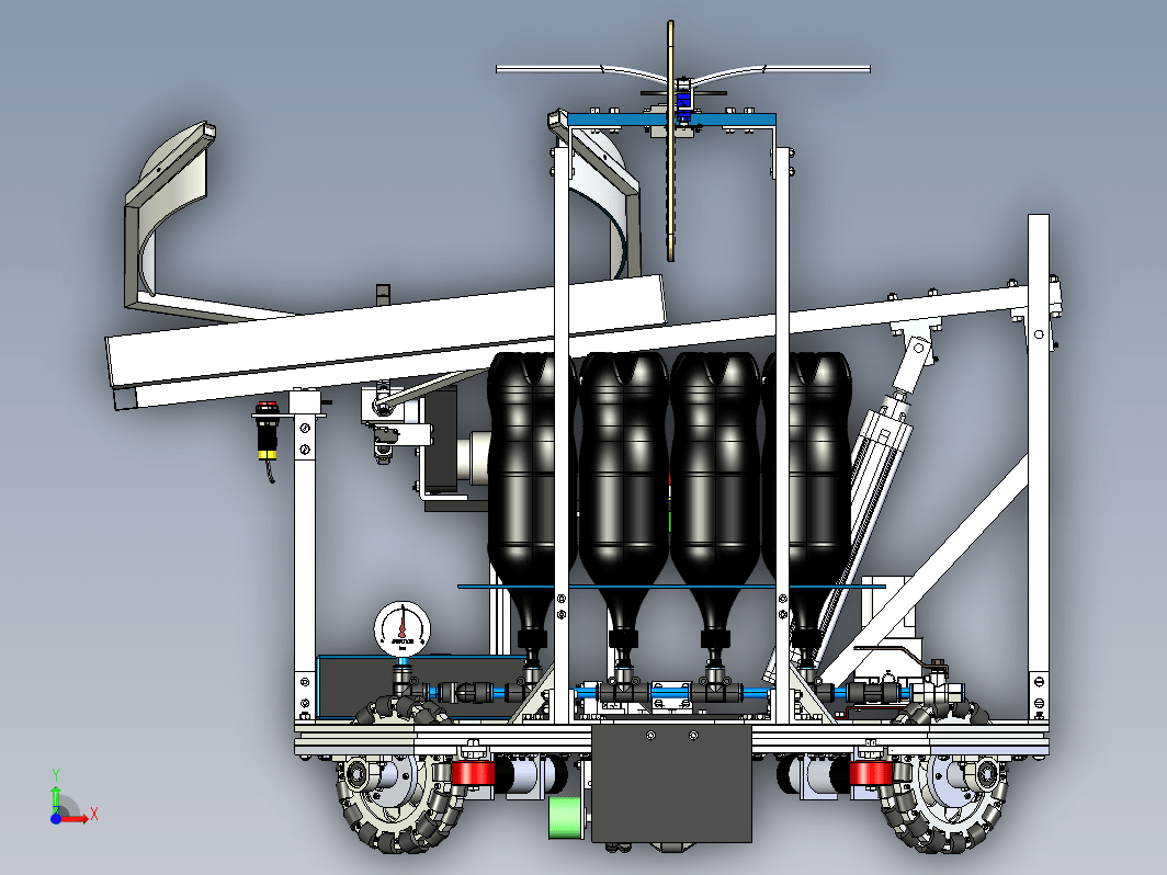 全向轮机器人车 Holonomic drive robot