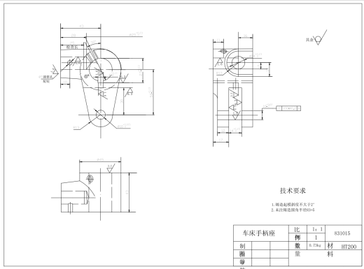 手柄座钻夹具三维SW2018带参+CAD+说明缩略图