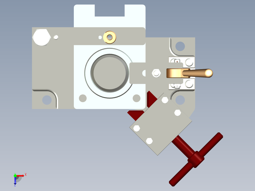 轴承托脚加工工艺及钻Φ8孔夹具设计三维三维ProE5.0无参+CAD+说明书