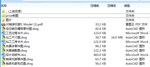 轴承托脚加工工艺及钻Φ8孔夹具设计三维三维ProE5.0无参+CAD+说明书缩略图