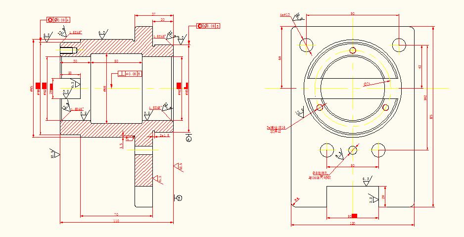 轴承托脚加工工艺及钻Φ8孔夹具设计三维三维ProE5.0无参+CAD+说明书