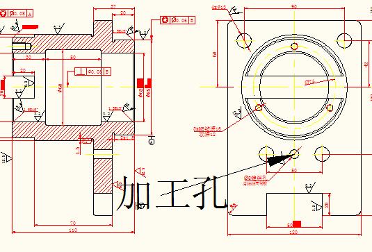 轴承托脚加工工艺及钻Φ8孔夹具设计三维三维ProE5.0无参+CAD+说明书