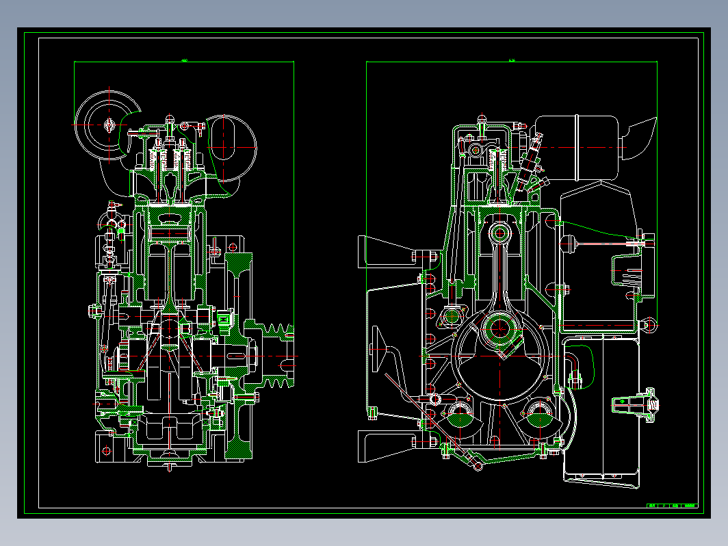 S195柴油机CAD全套图纸