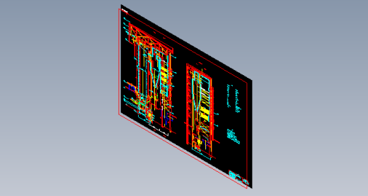 F0068-75t／h循环流化床锅炉CAD总图缩略图