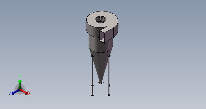 旋风除尘器模型