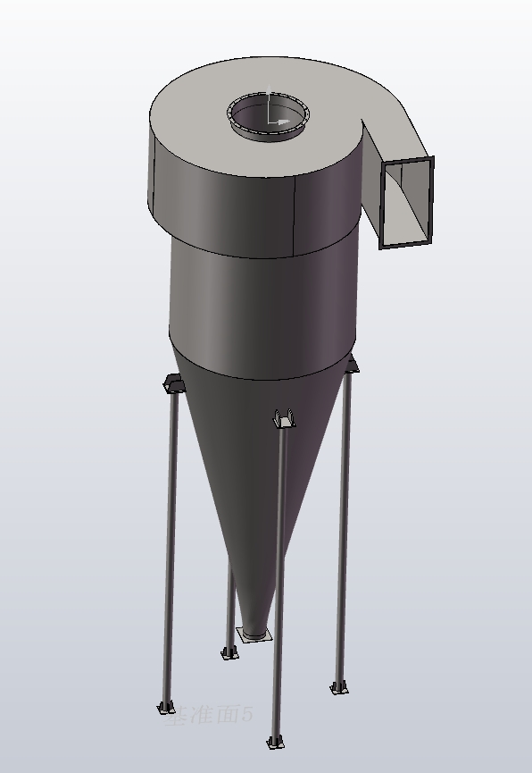 旋风除尘器模型