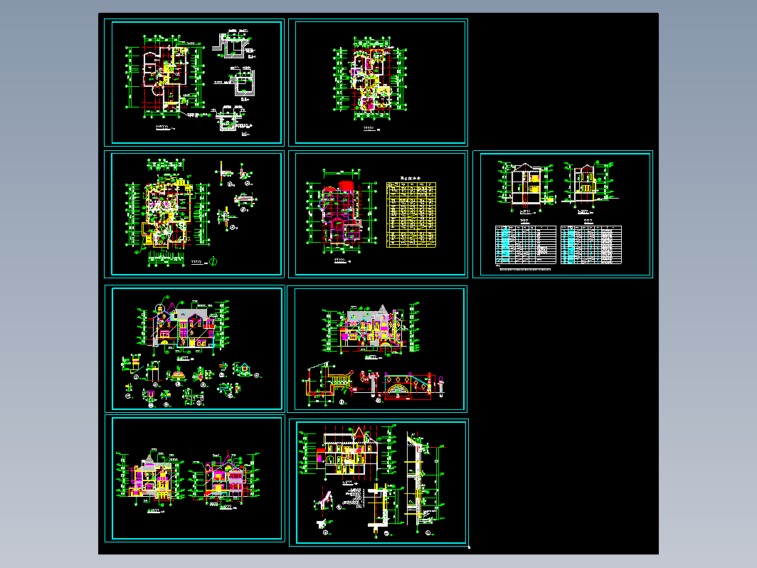 独体别墅建筑图纸