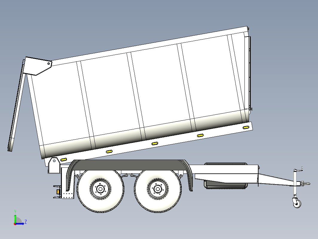 农用双轴翻斗车