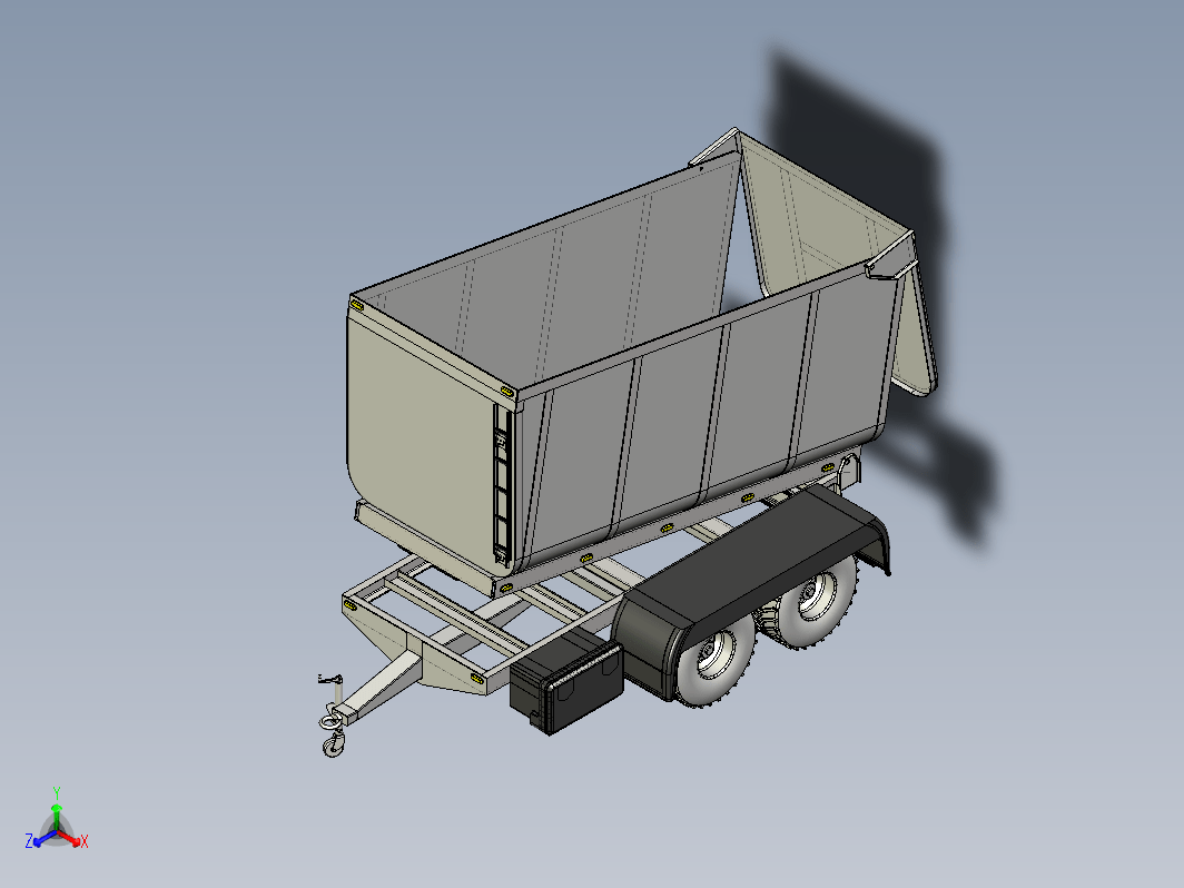 农用双轴翻斗车