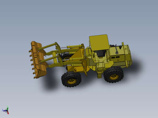 excavator model推土机铲车简易