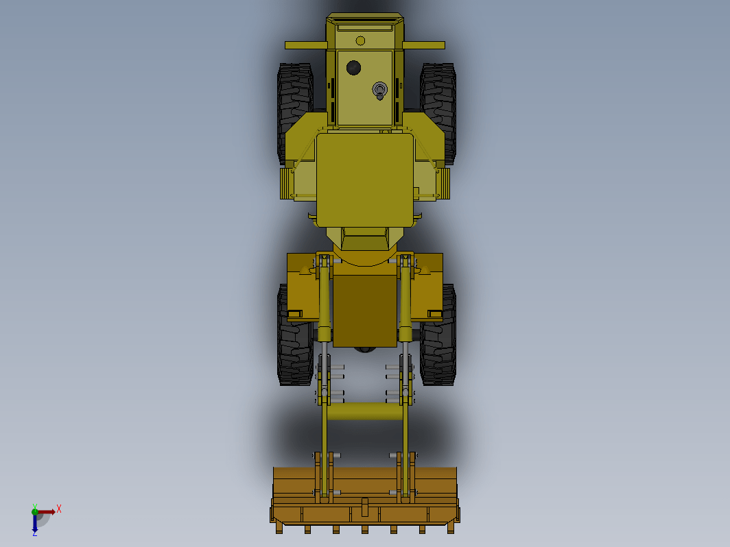 excavator model推土机铲车简易