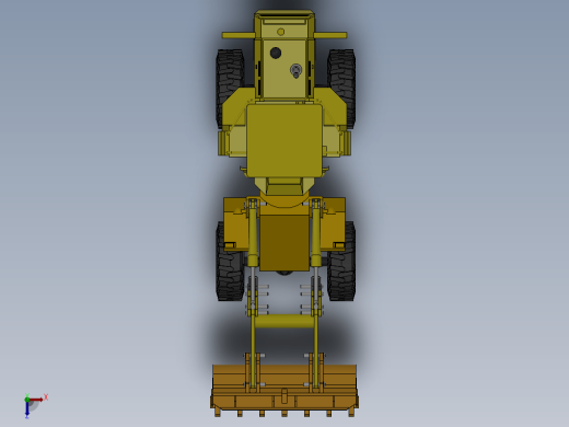 excavator model推土机铲车简易缩略图