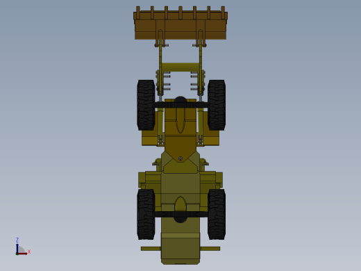 excavator model推土机铲车简易缩略图