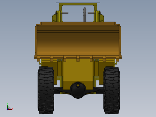 excavator model推土机铲车简易缩略图