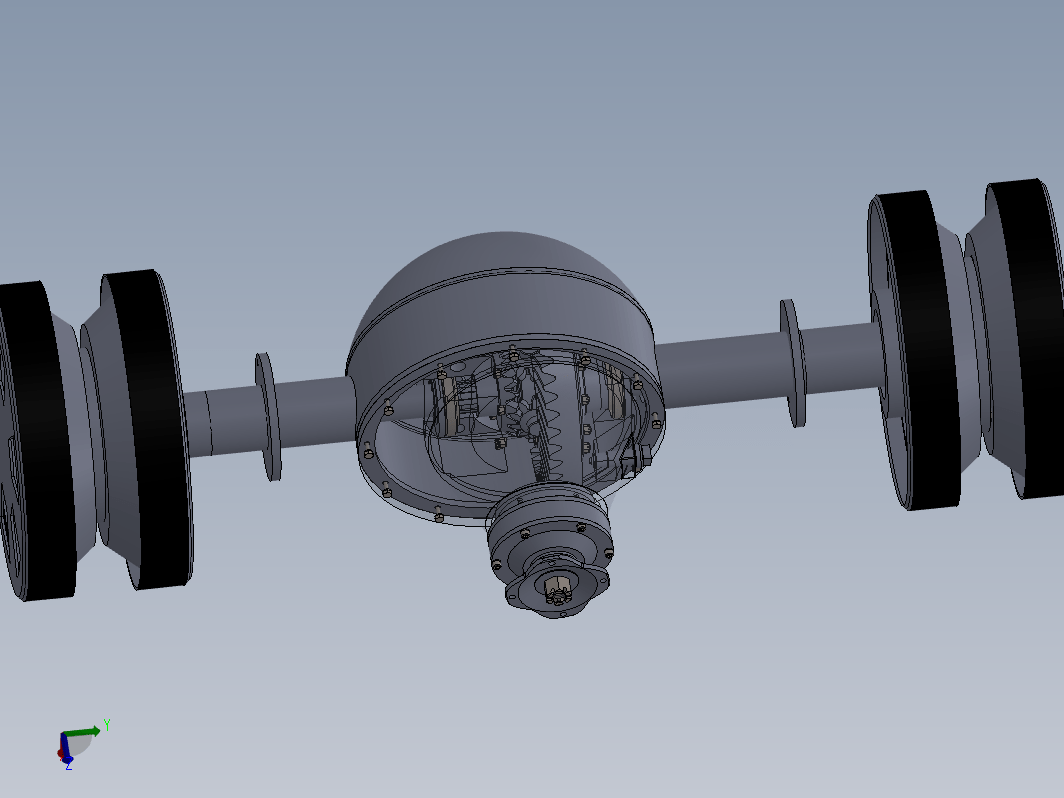 客车驱动桥系统设计三维SW2017带参+CAD+说明书