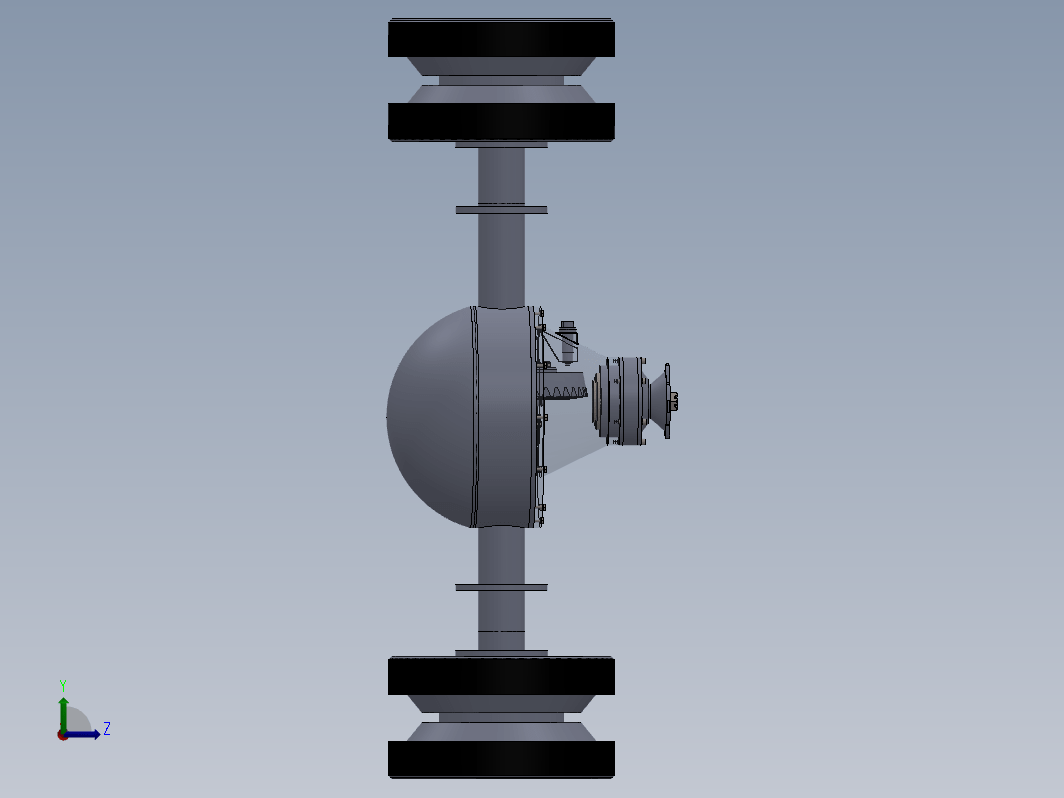 客车驱动桥系统设计三维SW2017带参+CAD+说明书