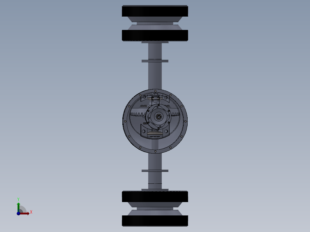 客车驱动桥系统设计三维SW2017带参+CAD+说明书