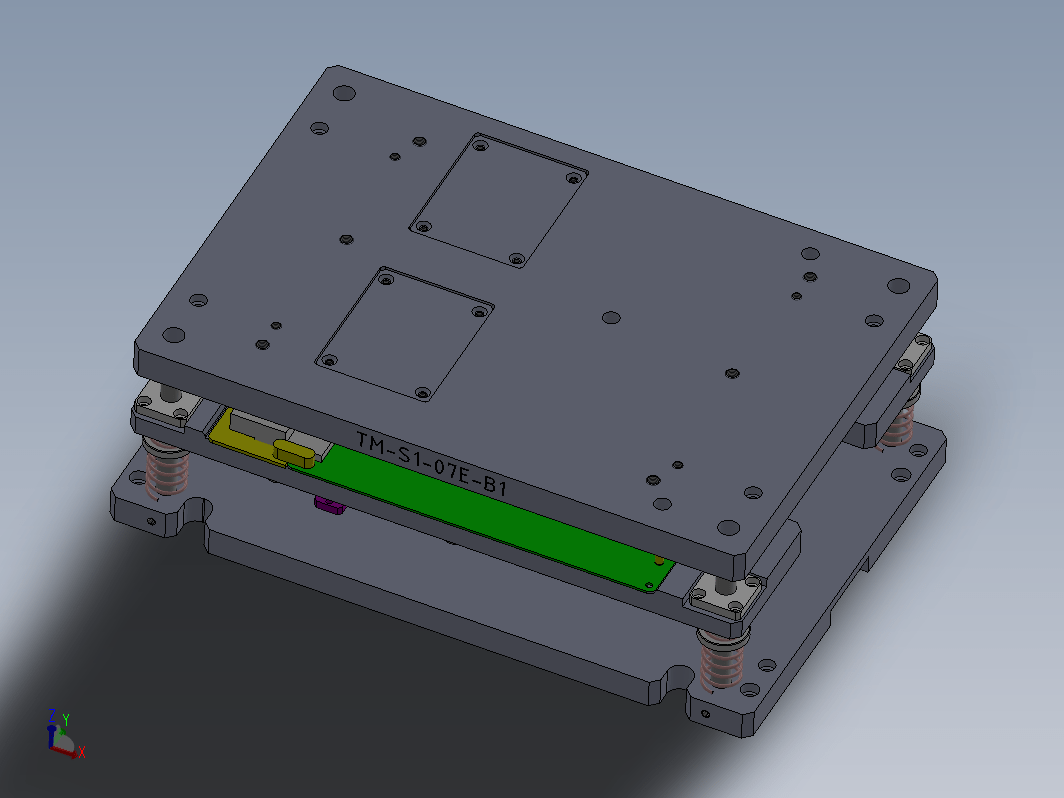 PCB板弯角模具